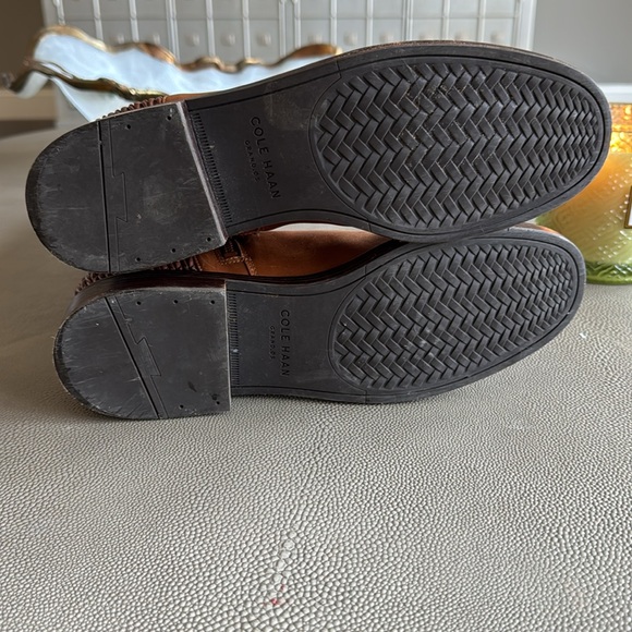 Cole Haan Brown Knee High Boots Size 10 Rounded Toe - Picture 9 of 12